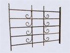 Wrought Iron Fence Panel  Architectural Salvage Grate  Garden Art  Vintage  A35