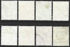 Singapore 1948-52 Kgvi Part Set 1c To 15c Values  Sg 1 8 Used Cat   9  Perf 14