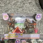Grand Champions Plastic Horse Figurine Family Playset Lot 18  Pieces
