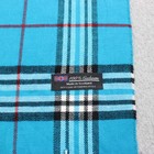 Cashmere Scarf Womens One Size Blue Plaid Tartan Fringe Scotland Winter Heritage