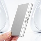 Credit Card Id Holder Slim Money Travel Wallet Men Stainless Steel Rfid Blocking