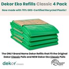 Pail Refills For Classic Original   Eko Diaper Pails  4 Pack Unscented  Extra   