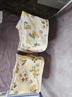 2 Vtg 60s 70s Vinyl Quilted Appliance Cover Blender Coffee Maker 12    13 5  Set