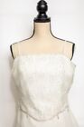 Alfred Angelo Ivory Beaded Empire Waist Formal wedding Gown- Size 12