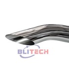 Chrome 7 - 5  Od X 36  Bull Horn Exhaust Stack Pipe Semi Truck Tube Tailpipe Tip