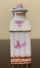 Antique American Armorial Porcelain Tea Caddy