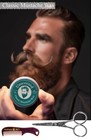 Beard Mustache Hair Brush Wax Comb Set 3pc Grooming Styling Kit Man Gift Holiday