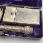 Antique Gillette Pocket Edition 3 Piece Razor With Case And Blade Holder