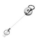 Retractable Badge Reel Id Card Holders Heavy Duty With Belt Clip Key Ring 2packs
