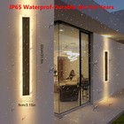 60 80cm Modern Led Wall Light Sconce Waterproof Exterior Lamp Long Strip 3000k