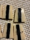 New Old Stock  Vintage Golf Club Ivory   Black Cycolac Insert  7 Each