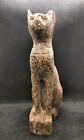 Rare Ancient Egyptian Antiquities Granite Statue Large For Goddess Bastet Cat Bc
