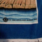 Euc Vintage 1998 Budweiser Frogs Beach Pool Towel Beer Retro 100  Cotton