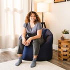  Milano Bean Bag Chair For Kids  Teens  Adults  Durable Easy-clean Navy 
