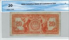 1935 Can  Bank Of Commerce   20  Ch  75-18-10   vf-20   Sn 013463 See Desc 