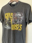 Vintage 1987 Guns And Roses Was Here Tshirt Banned Cover Art Size M l  read Des 