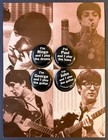 Beatles  live At The Bbc  Promo Badge Set W display Vintage 1994 Capitol Rare