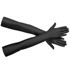 Stretchy Long Opera Gloves Party Satin Gloves Adult Size Elbow Length Wedding