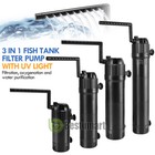 110v Uv Sterilizer Filter Clarifier Pump Clean Lamp For Aquarium Fish Pond Tank