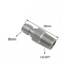 2 Pcs Paintball Pcp 8mm Quick-release Disconnect Coupler 1 8-npt Fit Male female