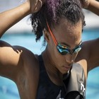 Blackhack Mirrored Women s Fit Swim Goggles  Silver purple  One Size