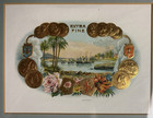 Antique Cigar Box Inner Label Framed Matted Chromolithograph Germany Dep 20638