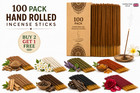 Real Indian Incense Sticks Hand Rolled Joss - 100 s -buy 2 Get 1 Free- add 3 