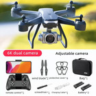 2026 Professional Drone 6k Hd Dual Camera Wifi Fpv Portable Rc Quadcopter 2 Batt