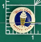 Vintage - Mister Softee - Safety Club - Promotional Button - Preowned