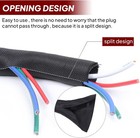 Split Cable Sleeve Cord Protect Wire Loom Tubing Mesh Woven Self Wrapping Lot