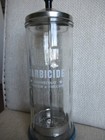 Vintage Barber Shop Glass Barbicide Germicide And Disinfectant Jar