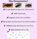 6d 1000 Premade Volume Loose Fans Black 0 07 C And D Eyelash Extensions Promade