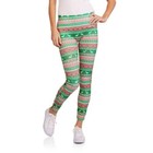 Nobo Junior Size Xs  1  Seamless Reindeer Christmas Print Ankle Leggings Green