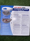 Cat Mate C500 Automatic 5 Meal Pet Feeder With Digital Timer Battery Operated 