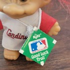 Vintage 3  1991 Russ Berrie St  Louis Cardinals Good Luck Troll