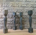 4 Balusters Green Wood Architectural Salvage Spindles Porch Post House Trim U 