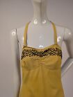 Vintage 1940   s Yellow Bathing Suit   Swimsuit W Black Soutache