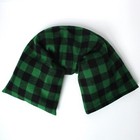 Microwavable Heat Pack  Cold Pack  Green And Black Plaid Flannel Cover