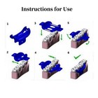 20pcs Dental Mini Dam Minidam Rubber Dam Clamp Holder Silicone Gingival Guard