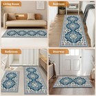 3 Piece Kitchen Rugs Set  Non Slip Washable Floor Mats With Water Absorbent