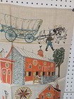 Vtg Linen Tea Towel  barn Signs Rural Pennsylvania  Stonelea Mills