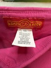 Krazy Larry Women s Pink Straight Leg Flat Front Twill Cotton Pants 30  Inseam