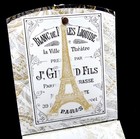 Punch Studio Paper Notepad Jeweled Brooch Marble Paris Magnetic 75 Sheets 61822