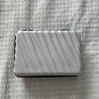 Tumi Delta One Airlines Travel Hard Case Amenity Kit Silver - New 