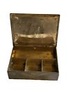 Antique Jugendstil German Brass Trinket Stamp Box Signed Ges  Gesch