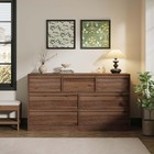 54  7 Drawers Dresser For Bedroom Wide Wood Chest Of Drawers Organizer Storage