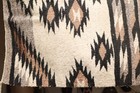 Antique Large Navajo Rug Native American Indian Crystal Eye Dazzler 55x34 Vtg