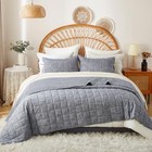 Navy Quilts Queen Size    Cotton Bedspreads Queen Size   3 King Midnight Pinstripe