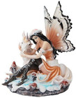 Ptc 7 5 Inch Butterfly Winged Fairy With Magical Unicorn Statue Figurine