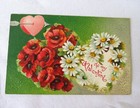 Lot Of 3 Antique Postcards Valentines Embossed Early 1900s Dm33